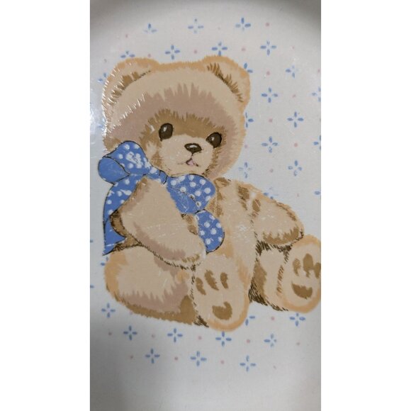 Tienshan Stoneware Teddy Bear Plate Dishwasher & Microwave Safe China - Picture 7 of 12